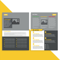 Vector Flyer design template, simple flat  Can be used for presentation, web, flyer, magazine, cover, poster