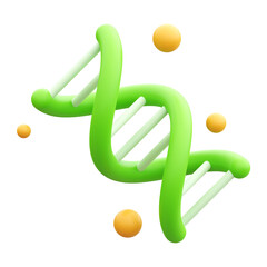 DNA 3d render illustration icon
