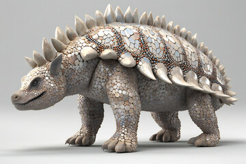Photorealistic of an ankylosaurus, animals, reptiles & amphibians - obrazy, fototapety, plakaty