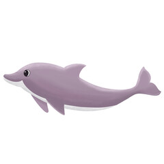 paint brush watercolor dolphin underwater sea ocean