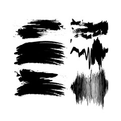 Flat Paint Brush. Vector chalk and charcoal, grunge texture