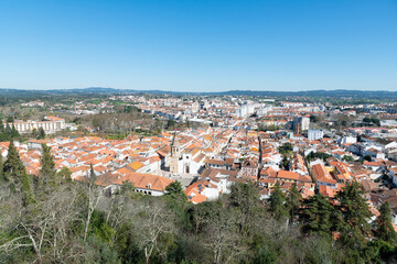 Fototapeta premium Tomar, Portugal: city view from the Convento de Cristo