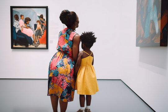 Art and Connection: Mother-Daughter Moment.
Generative AI