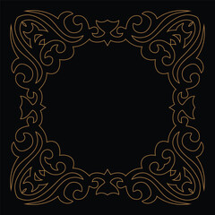 A gold frame with the word gold on it