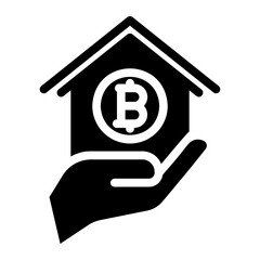 real estate glyph icon