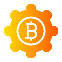 bitcoin gradient icon