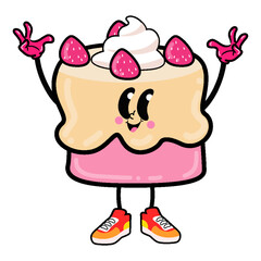 Whimsical and Adorable Cartoon Character Illustration