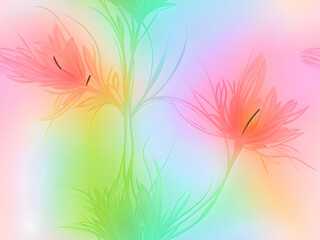 Obraz premium Seamless pattern leaves