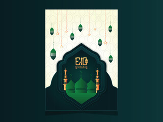 Best Creative Eid Flyer Design with Elements
