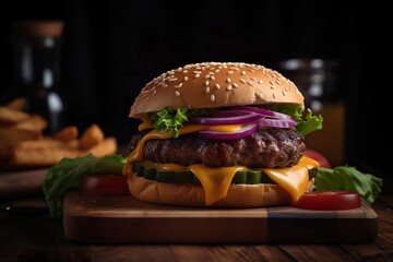 Burger Bliss, Juicy Delight Unleashed.
Genetaive AI
