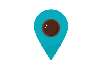Location pointer icon. Vector illustration