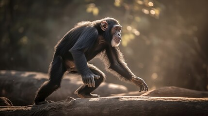 Chimpanzee in Action