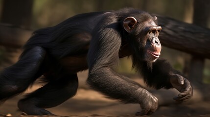 Chimpanzee in Action