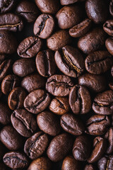 Naklejka premium Coffee beans background