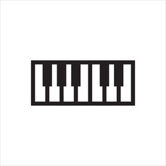 Piano vector icon. Piano flat sign design isolated illustration. Piano symbol pictogram. UX UI icon