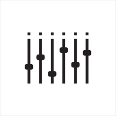 Sound mixer vector icon. Studio DJ disco club sound mixer flat sign design illustration. Sound mixer symbol pictogram.  UX UI icon