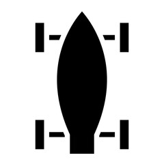 skateboard glyph 