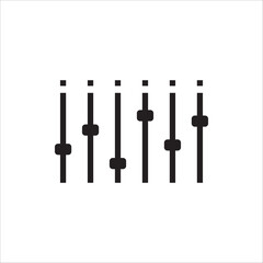 Sound mixer vector icon. Studio DJ disco club sound mixer flat sign design illustration. Sound mixer symbol pictogram.  UX UI icon