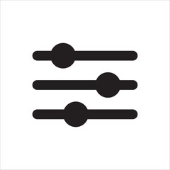 Sound mixer vector icon. Studio DJ disco club sound mixer flat sign design illustration. Sound mixer symbol pictogram.  UX UI icon