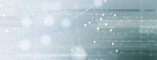 Neural network concept. Connected cells with links. High technology process. Abstract background