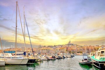 Fototapeta na wymiar Blick auf Marseille, Frankreich 