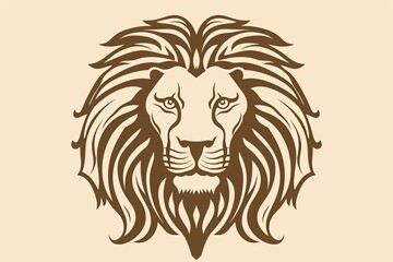image of a lion in the style of Iconography 