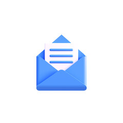 Massage in box icon illustration 3d render isolated front view PNG transparent