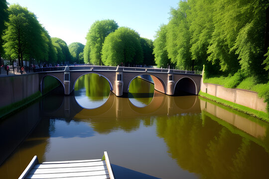 Locks in Twentekanaal in the Netherlands