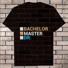 Obraz premium Graduated silhouette, college, icon, congratulation, student, graduate cap illustration t-shirt design