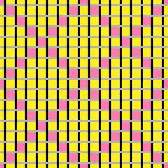 A Vector seamless pattern of colored abstract geometric shapes and grid