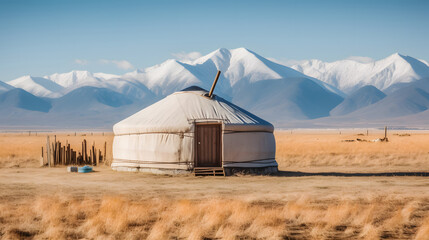 barn in the mountains