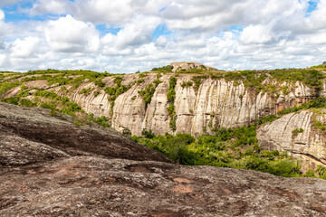 Geological formations and vegetation