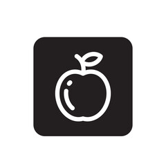 Apple vector icon. Apple flat sign design. Apple symbol pictogram. UX UI icon