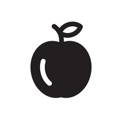 Obraz premium Apple vector icon. Apple flat sign design. Apple symbol pictogram. UX UI icon
