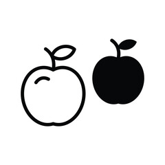 Apple vector icon. Apple flat sign design. Apple symbol pictogram. UX UI icon