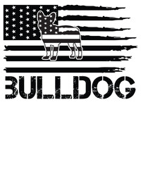 American flag with bulldog T-shirt design