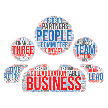 Business people word collage icon, User group network. corporate team group. community member icon. business teamwork activity. Staff unity icon, Word cloud art