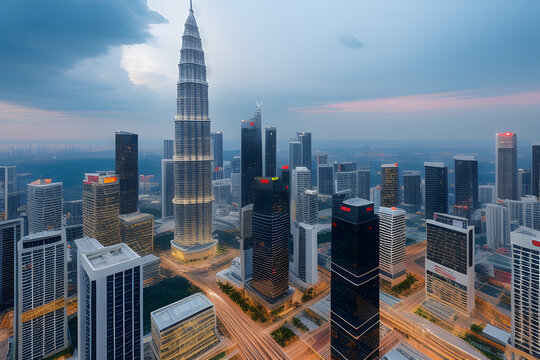 Close view of Menara (Tower) Kuala Lumpur