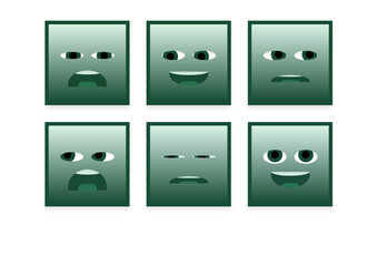 set of faces emoji smileys