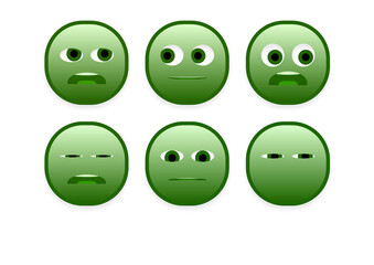 set of faces emoji smileys