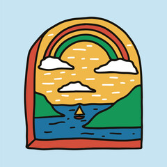 Beauty nature graphic illustration vector art t-shirt design