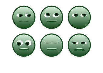 set of faces emoji smileys