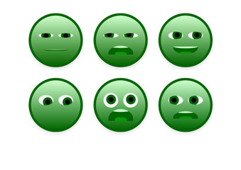 set of faces emoji smileys