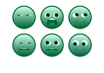 set of faces emoji smileys