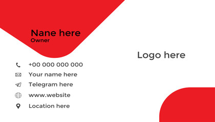 Business card design, Clean professional business card template, visiting card, abstract business card template color.	
