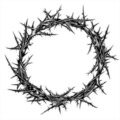 Thorn Wreath created with Generative AI