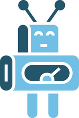 robot cartoon icon
