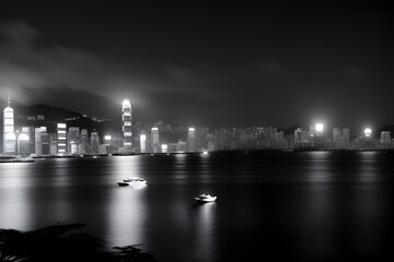 Hong Kong black and white