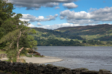 Small beach just off the road at Ullswater