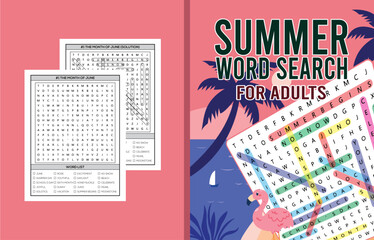 Summer Word Search For Adults